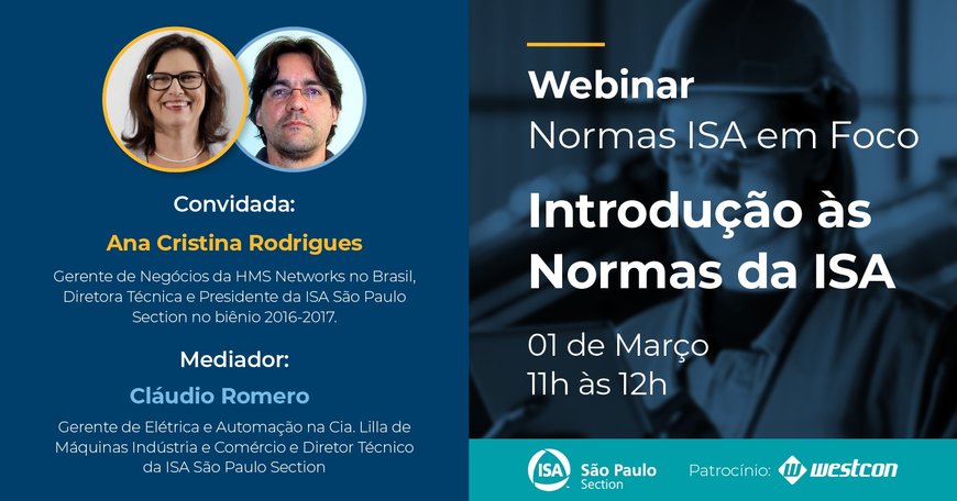 SEÇÃO SÃO PAULO DA ISA LANÇA SÉRIE DE WEBINARS E PODCASTS SOBRE NORMAS